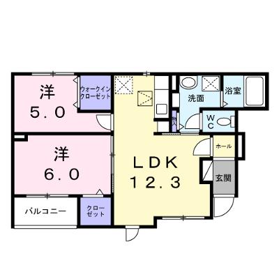パーシモン 102【管理NO：1-028748401-01020】 ★家具家電は申し込み後に搬入します 2026年12月上旬入居可能の物件画像