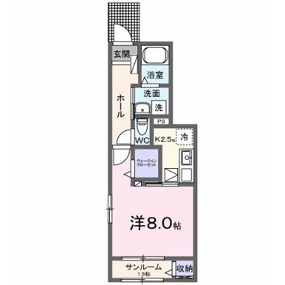 アヴニール 103【管理NO：1-028689101-01030】 ★家具家電は申し込み後に搬入します 2026年12月下旬入居可能の物件画像