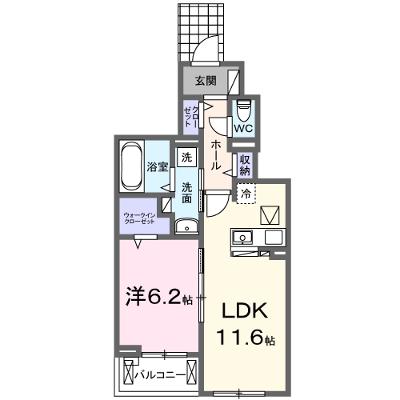 シャンティ長沢 102【管理NO：1-025160801-01020】 ★家具家電は申し込み後に搬入します 2027年02月上旬入居可能の物件画像