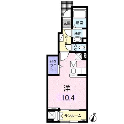 グレイス相模が丘Ⅱ 102【管理NO：1-026890301-01020】 ★家具家電は申し込み後に搬入します 2026年08月中旬入居可能の物件画像