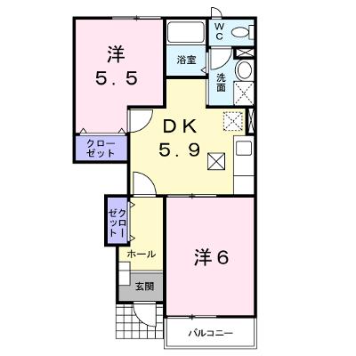 クリエット　ＫＯＳＡＩ 102【管理NO：1-011768501-01020】 ★家具家電は申し込み後に搬入します 2026年08月上旬入居可能の物件画像