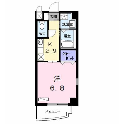 プラシード幸 401【管理NO：1-011463001-04010】 ★家具家電は申し込み後に搬入します 2026年08月上旬入居可能の物件画像