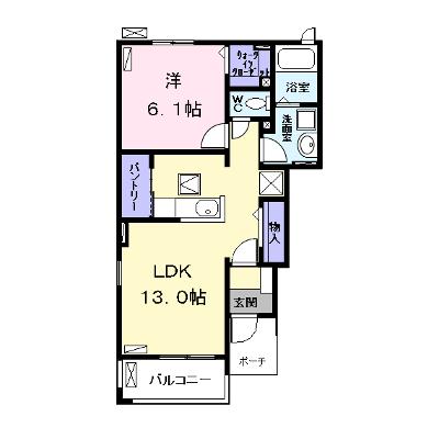 カサ　カンパーナⅠ 101【管理NO：1-022855601-01010】 ★家具家電は申し込み後に搬入します★の物件画像