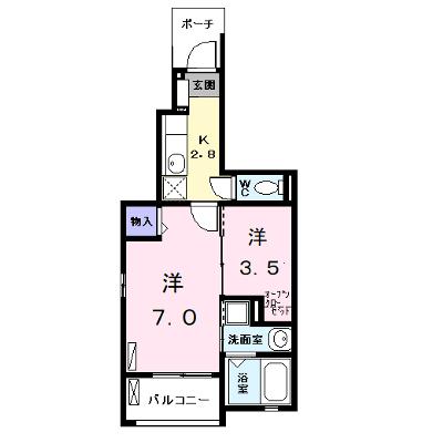 サン・パラストＦ　Ⅲ 103【管理NO：1-020732601-01030】 ★家具家電は申し込み後に搬入します 2026年08月下旬入居可能の物件画像