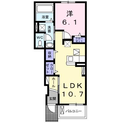ベル　アンジュ　Ⅰ 105【管理NO：1-025226501-01040】 ★家具家電は申し込み後に搬入します 2026年07月下旬入居可能の物件画像