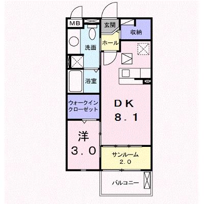 ボヤージュ 101【管理NO：1-017320701-01010】 ★家具家電は申し込み後に搬入します★の物件画像