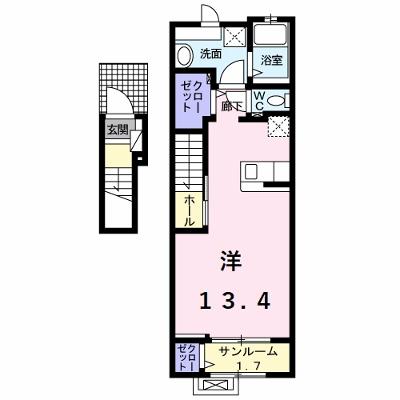 ＮＩＮＡ　館　Ⅰ 203【管理NO：1-025290101-02030】 ★家具家電は申し込み後に搬入します★ ★2026年08月下旬入居可能★の物件画像