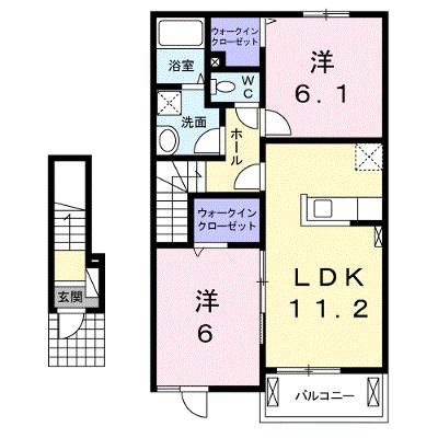 エスポワール・Ｗ 202【管理NO：1-023915201-02020】 ★家具家電は申し込み後に搬入します 2026年08月下旬入居可能の物件画像