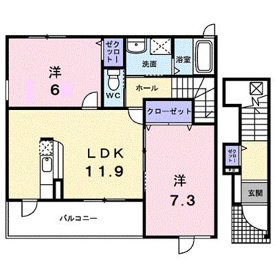 ボヌール 201【管理NO：1-016584401-02010】 ★家具家電は申し込み後に搬入します★の物件画像