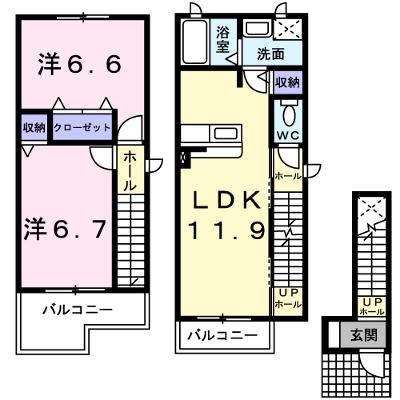 シャルマンＴ２　Ｂ棟 207【管理NO：1-011045202-02060】 ★家具家電は申し込み後に搬入します 2026年08月下旬入居可能の物件画像