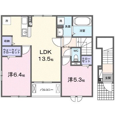 ソレイユⅡ 201【管理NO：1-028307302-02010】 ★家具家電は申し込み後に搬入します★ ★2027年01月下旬入居可能★の物件画像
