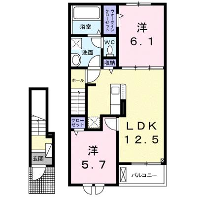 グランド　ソレイユ 204【管理NO：1-028713201-02040】 ★家具家電は申し込み後に搬入します★ ★2027年01月下旬入居可能★の物件画像