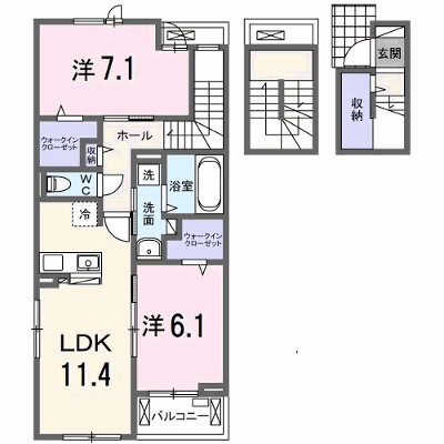 サンティエＮＡＧＡＩ 303【管理NO：1-028490701-03030】 ★家具家電は申し込み後に搬入します★の物件画像