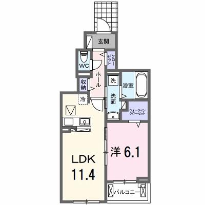 サンティエＮＡＧＡＩ 102【管理NO：1-028490701-01020】 ★家具家電は申し込み後に搬入します★ ★2026年10月上旬入居可能★の物件画像