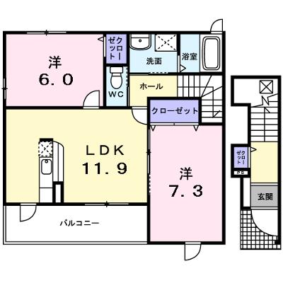 メゾンミッテ２番館 201【管理NO：1-016553702-02010】 ★家具家電は申し込み後に搬入します 2026年08月下旬入居可能の物件画像