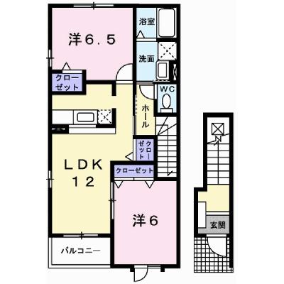 アウローラ 201【管理NO：1-014168801-02010】 ★家具家電は申し込み後に搬入します 2026年08月上旬入居可能の物件画像
