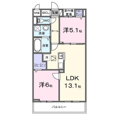 メゾンフルール 102【管理NO：1-028480601-01020】 ★家具家電は申し込み後に搬入します 2026年12月下旬入居可能の物件画像