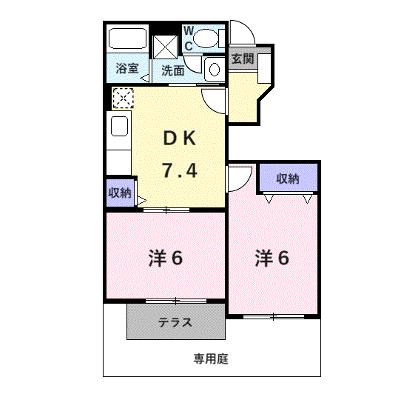 キャンパニュールＡ棟 101【管理NO：1-010541101-01010】 ★家具家電は申し込み後に搬入します 2026年08月下旬入居可能の物件画像