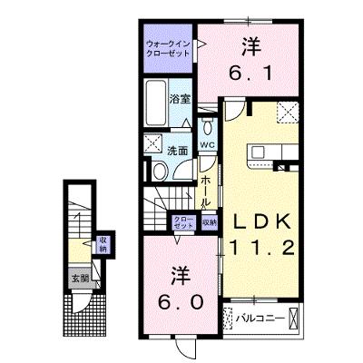 ステッラ　Ⅰ 202【管理NO：1-025325801-02020】 ★家具家電は申し込み後に搬入します★ ★2026年08月下旬入居可能★の物件画像