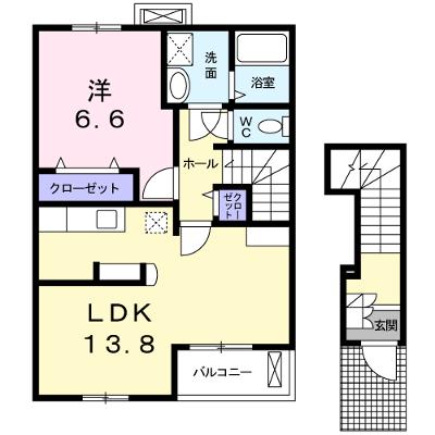 エリタージュ 203【管理NO：1-013626901-02030】 ★家具家電は申し込み後に搬入します★の物件画像