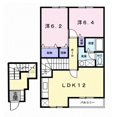 プラゼール・ラゴーアⅠ 202【管理NO：1-012506101-02020】 ★家具家電は申し込み後に搬入します 2026年08月下旬入居可能の物件画像