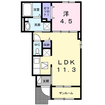 ボン　モマン　Ｍ　Ⅰ 102【管理NO：1-023847401-01020】 ★家具家電は申し込み後に搬入します★の物件画像