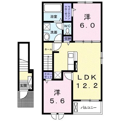 コーラル　さくら 203【管理NO：1-026737902-02030】 ★家具家電は申し込み後に搬入します★ ★2026年09月中旬入居可能★の物件画像