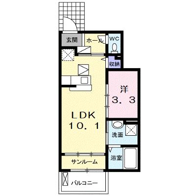 ル・ソレイユ 102【管理NO：1-017847001-01020】 ★家具家電は申し込み後に搬入します 2026年08月中旬入居可能の物件画像