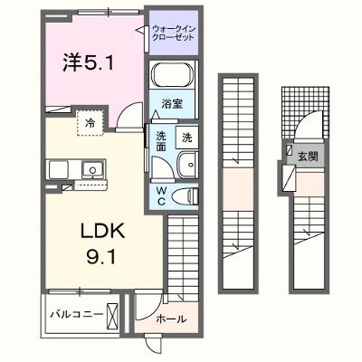 カーサ　ミナト 302【管理NO：1-027845001-03020】 ★家具家電は申し込み後に搬入します 2026年08月中旬入居可能の物件画像