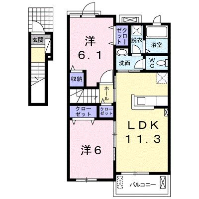 ラパヌイ 203【管理NO：1-024285301-02030】 ★家具家電は申し込み後に搬入します★ ★2026年09月上旬入居可能★の物件画像