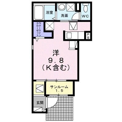 アルページュ　Ｂ 101【管理NO：1-026801302-01010】 ★家具家電は申し込み後に搬入します★ ★2026年08月中旬入居可能★の物件画像