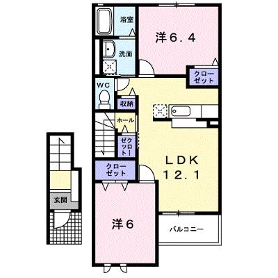 トゥーザ・ムーンＢ 202【管理NO：1-019492402-02020】 ★家具家電は申し込み後に搬入します★ ★2026年08月下旬入居可能★の物件画像