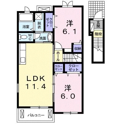 ローズマリー　Ⅰ 202【管理NO：1-016628501-02020】 ★家具家電は申し込み後に搬入します★の物件画像