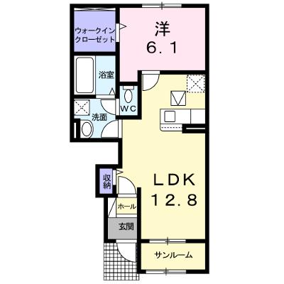 メゾンフクールⅠ 103【管理NO：1-026275901-01030】 ★家具家電は申し込み後に搬入します 2026年08月下旬入居可能の物件画像
