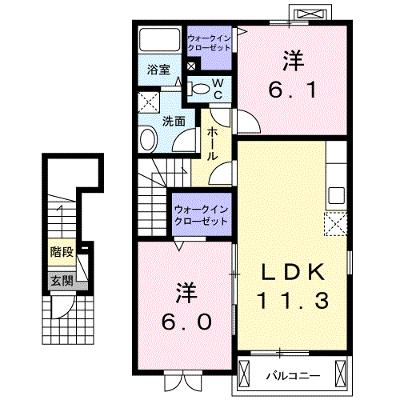 サムエル 204【管理NO：1-017985901-02040】 ★家具家電は申し込み後に搬入します★ ★2026年08月下旬入居可能★の物件画像