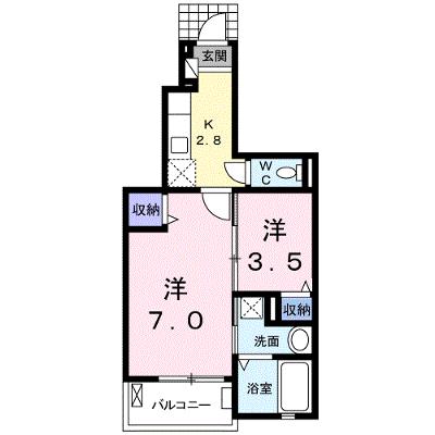 ラ・カーサ・フェリーチェ　Ⅱ 102【管理NO：1-022358702-01020】 ★家具家電は申し込み後に搬入します 2026年07月下旬入居可能の物件画像