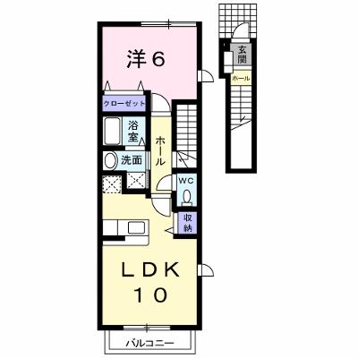セゾン　グリーンＡ 201【管理NO：1-015475101-02010】 ★家具家電は申し込み後に搬入します★の物件画像