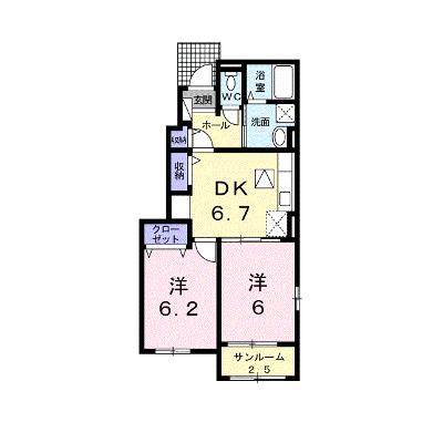ライクスリー　Ⅱ 101【管理NO：1-024339402-01010】 ★家具家電は申し込み後に搬入しますの物件画像