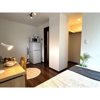 🔷🔹🔸🔶⭐ウォークインクローゼットで収納◎⭐1Kタイプ⭐2面採光で明るい室内⭐1階角部屋⭐【禁煙&Wi-Fi無料】⭐🔶🔸🔹🔷「K11」の物件画像