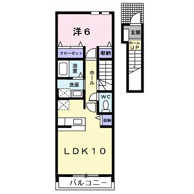 トレフル　Ａ 203【管理NO：1-014218701-02030】 ★家具家電は申し込み後に搬入しますの物件画像