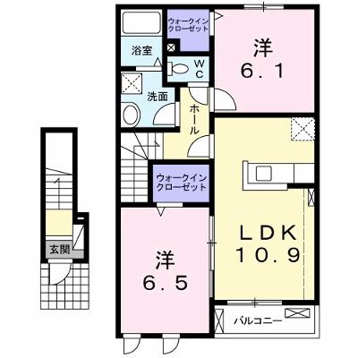 プラシード・アルバ 203【管理NO：1-020075101-02030】 ★家具家電は申し込み後に搬入します★ ★2026年08月中旬入居可能★の物件画像