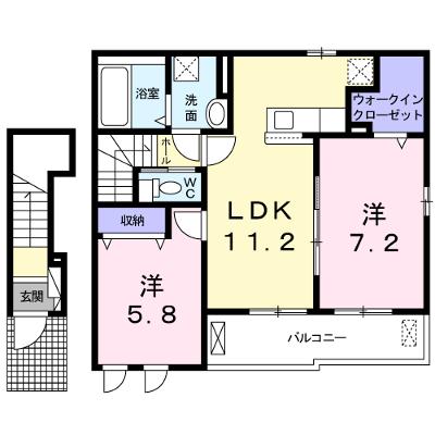スカイノート・ウエスト 202【管理NO：1-025453401-02020】 ★家具家電は申し込み後に搬入します 2026年08月下旬入居可能の物件画像