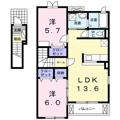グランデ・オルソ　Ⅲ 201【管理NO：1-017648201-02010】 ★家具家電は申し込み後に搬入します 2026年09月中旬入居可能の物件画像