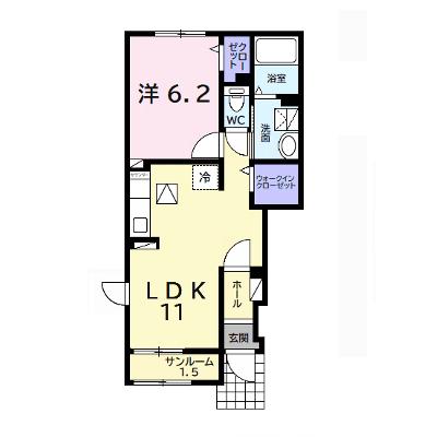 ルミエールＡ 101【管理NO：1-027130201-01010】 ★家具家電は申し込み後に搬入しますの物件画像