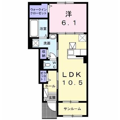 ポワリエＡ 102【管理NO：1-025727301-01020】 ★家具家電は申し込み後に搬入します 2026年07月下旬入居可能の物件画像