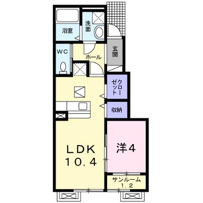 カーサ　プラシードＴⅢ 103【管理NO：1-022447401-01030】 ★家具家電は申し込み後に搬入します 2026年08月上旬入居可能の物件画像