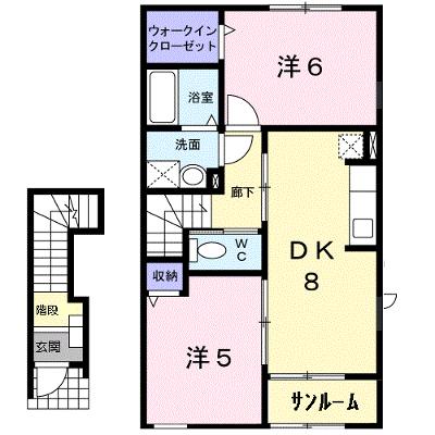フォルトゥーナ・Ｍ 202【管理NO：1-017185901-02020】 ★家具家電は申し込み後に搬入します 2026年08月中旬入居可能の物件画像