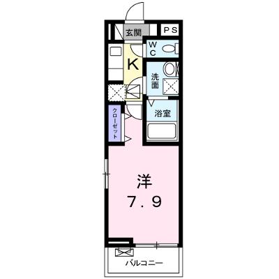 グリシーヌ・ユーヤ三ツ沢Ｂ 105【管理NO：1-024520402-01050】 ★家具家電は申し込み後に搬入します 2026年08月上旬入居可能の物件画像