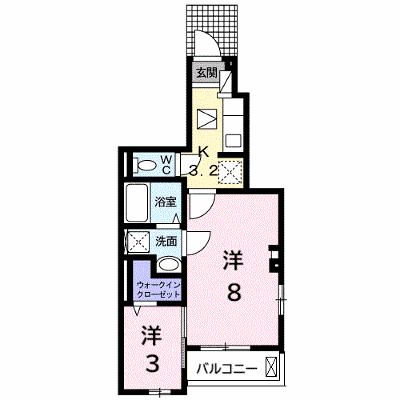 リアーレⅡ 101【管理NO：1-025111901-01010】 ★家具家電は申し込み後に搬入します★の物件画像