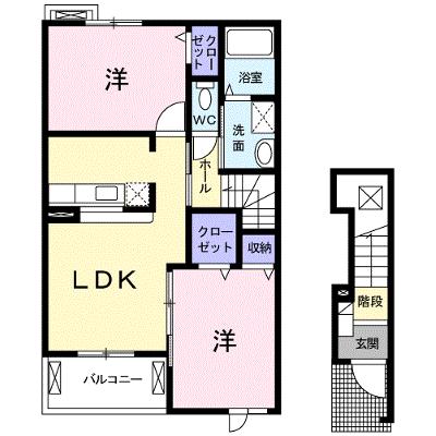 ラフレシール・ジュイエ 202【管理NO：1-014063601-02020】 ★家具家電は申し込み後に搬入します★の物件画像